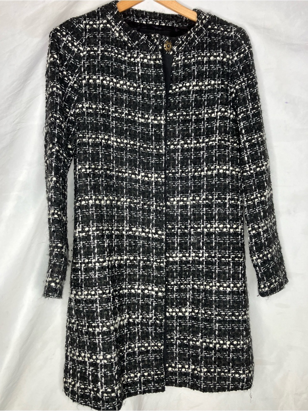 United Arrows Tokyo wool tweed car coat